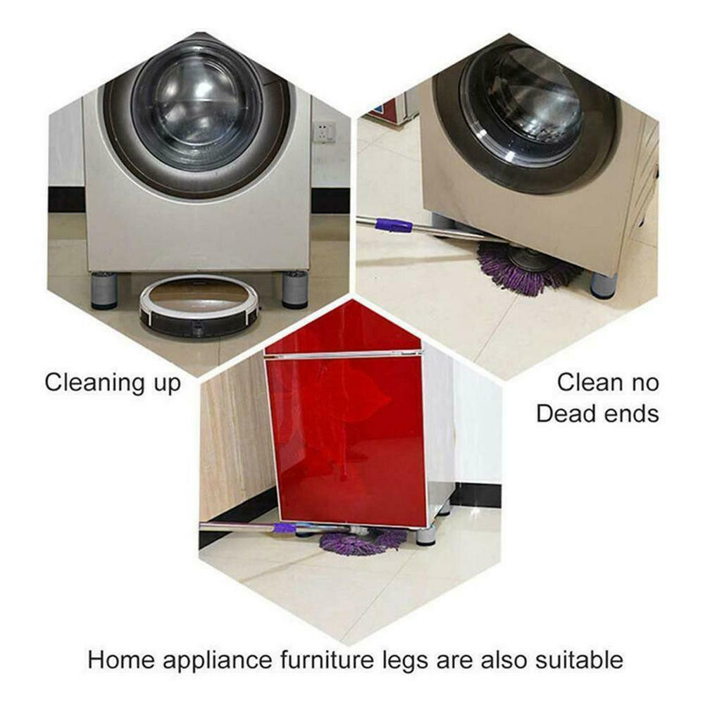 4x Anti-Vibration Pads Anti-slip Noise-reducing Washing Machine Feet No-slip Mat