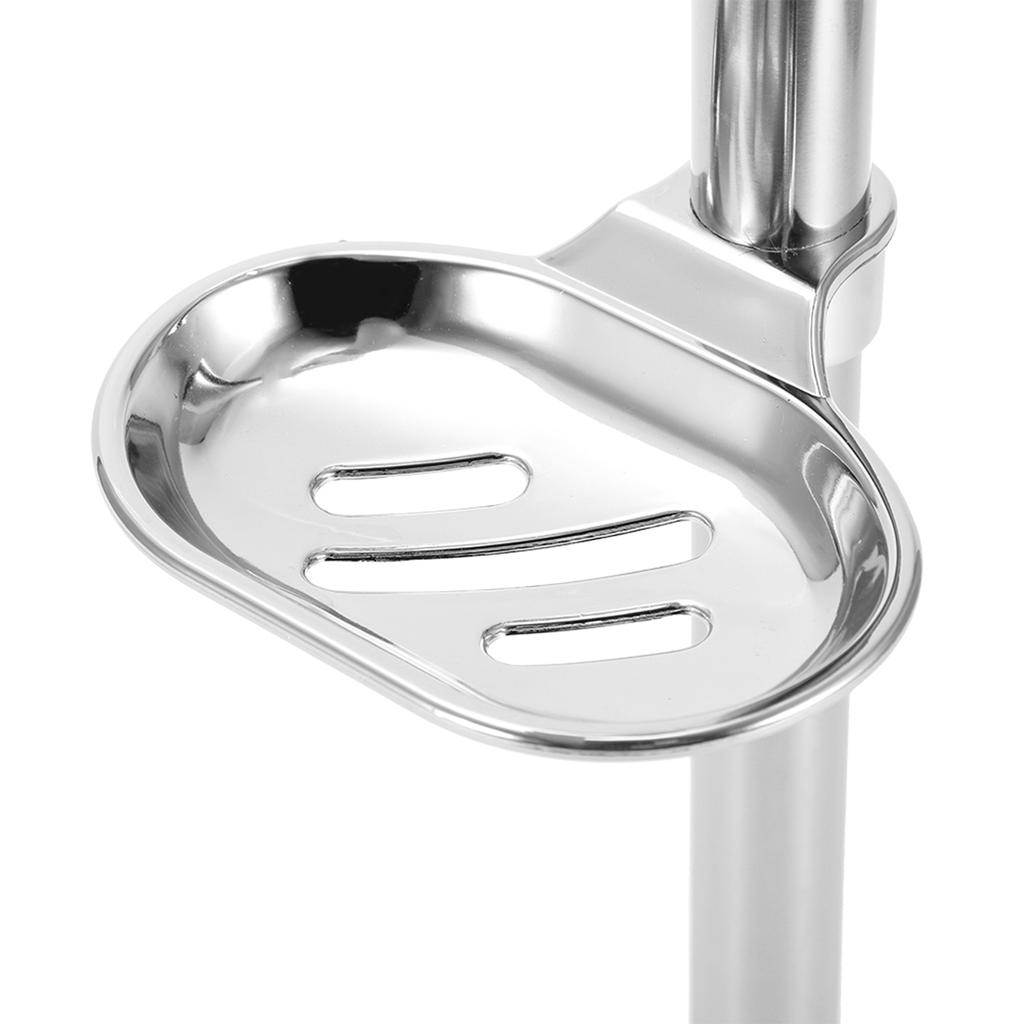 Stainless Steel Lifting Handhold Shower Head Holder Bracket with Soap Box G1/2