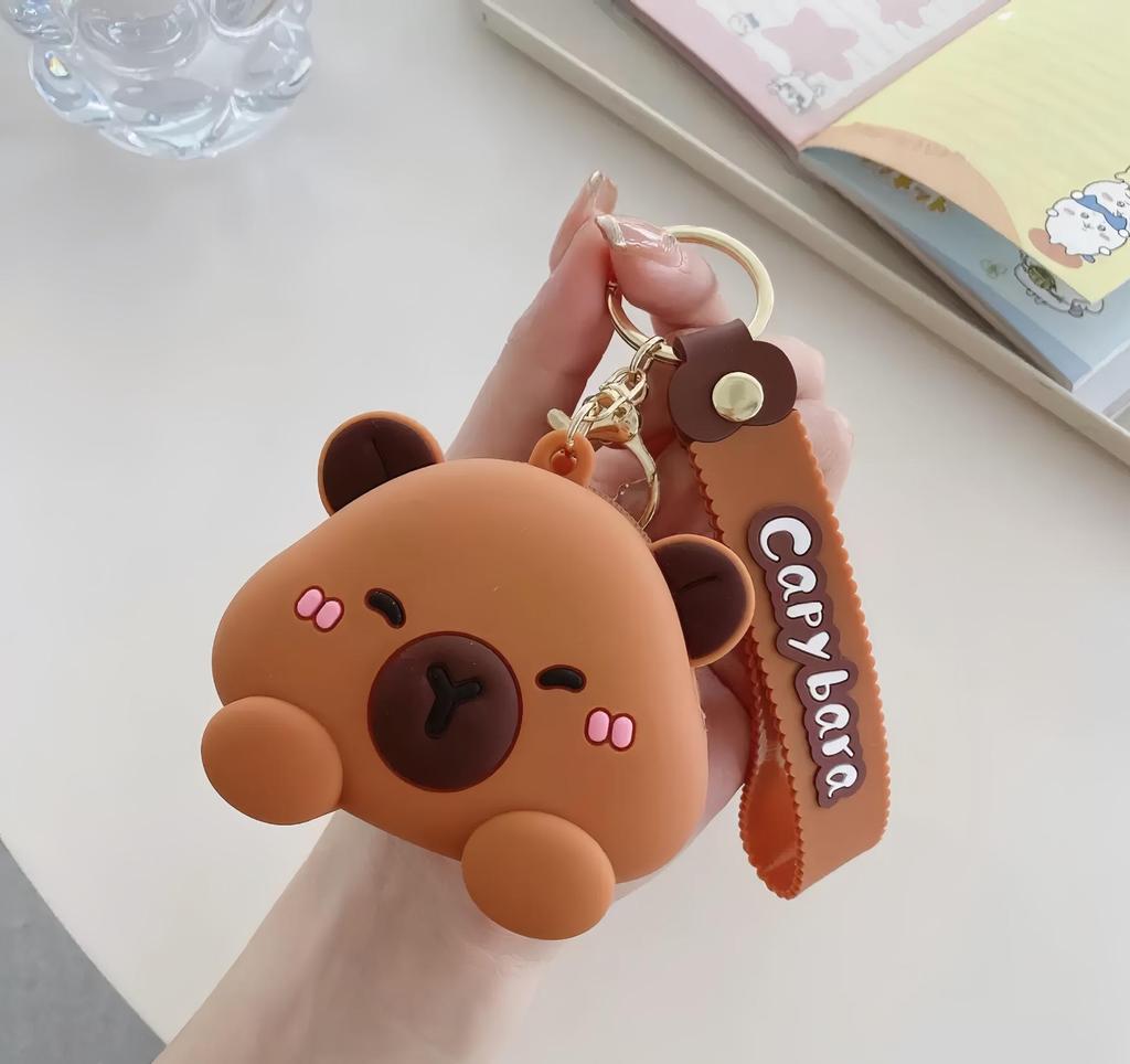 Adorable Capybara Silicone Coin Purse - Cute Cartoon Design for Kids