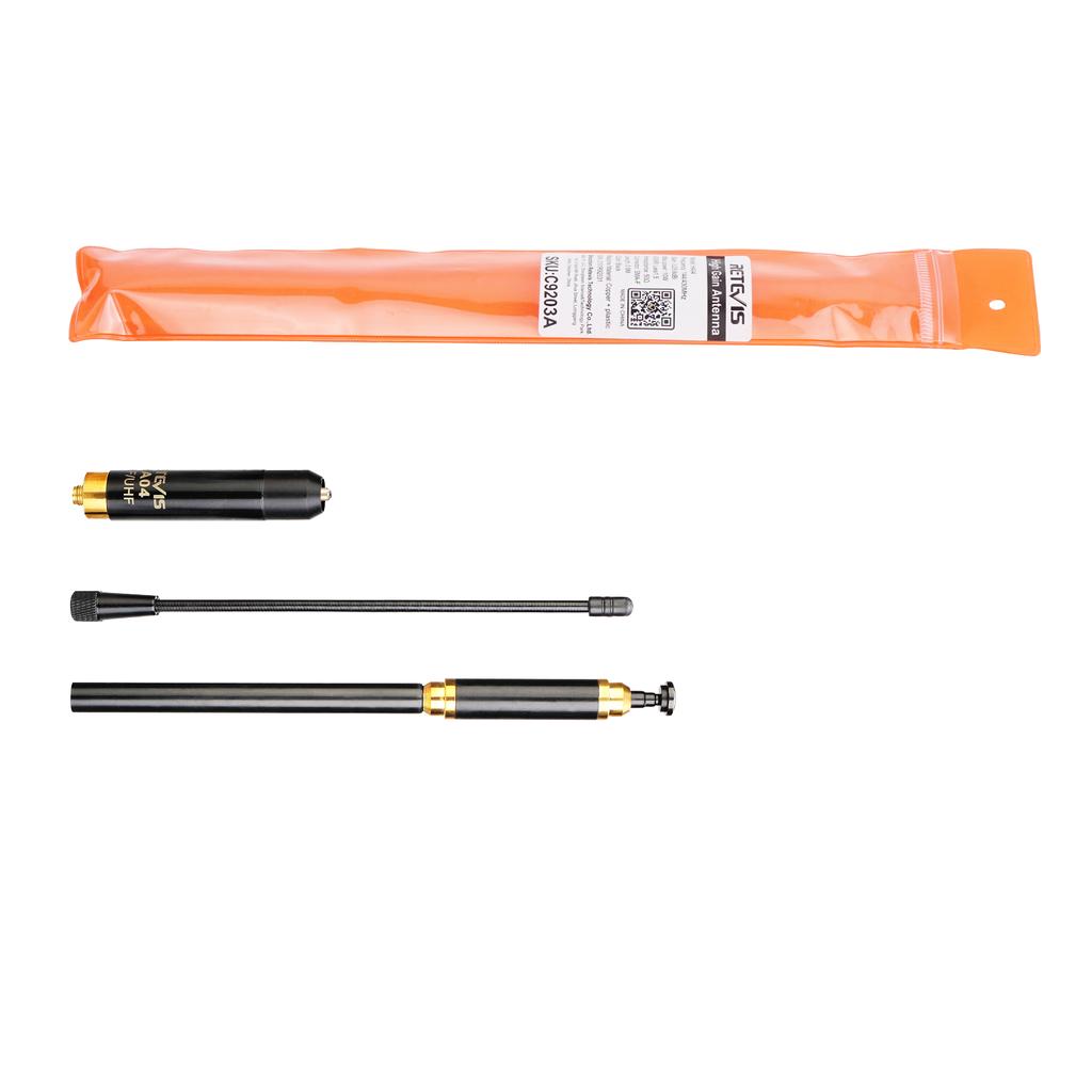 Ha04 антенна для рации Sma-f УФ двухдиапазонная портативная радиостанция 144/430 МГц для Kenwood Uv5r Uv82 H777 Rt29