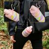 Силиконовые складные бутылки для воды Leeseph, портативные складные спортивные чашки с карабином, герметичные для путешествий на открытом воздухе, 500 мл