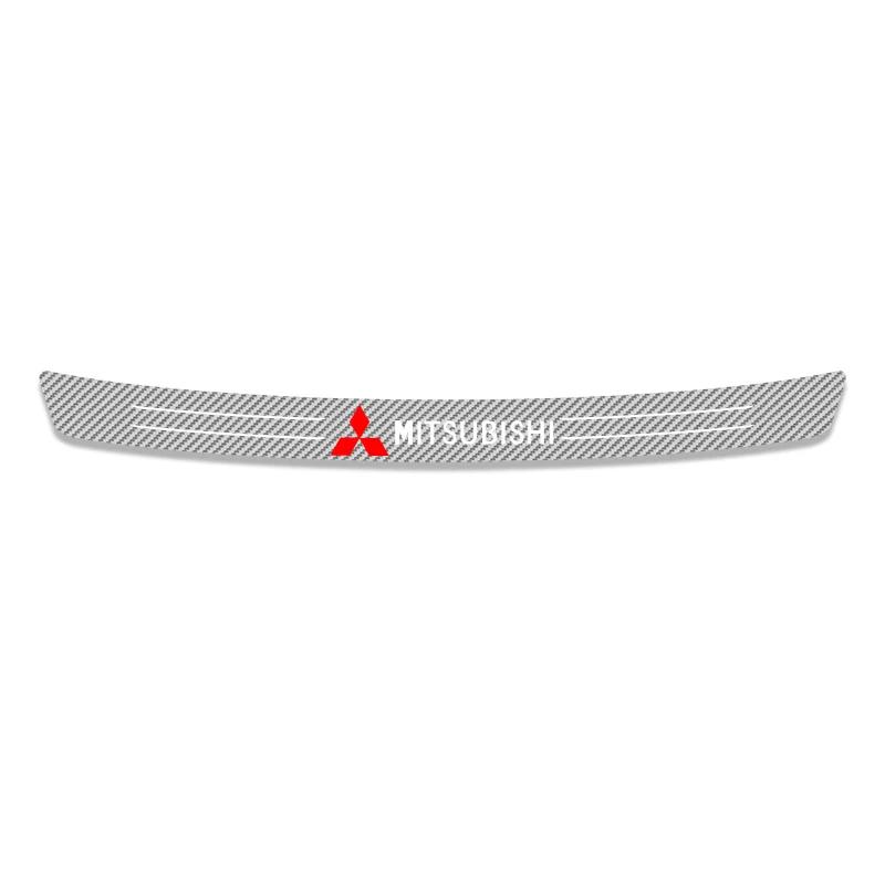 cxbkdv1 Carbon Anti Scratch Threshold Bumper For Mitsubishi Outlander 3 Ralliart Car Rear Trunk Protector Strip Sticker Car Accessories