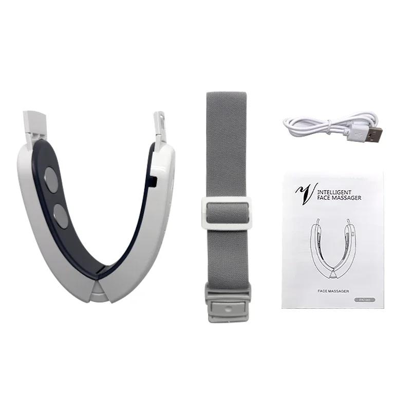 V-лифтинг бьюти-аппарат 4-полюсный удаление двойного подбородка EMS лифтинг-машина для похудения лица тепловой массаж V-образный уход за красотой подарок