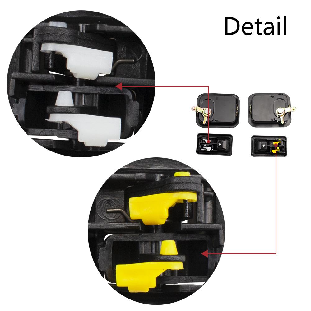 Car Exterior Door Handle Kit LH & RH Side for Jeep Wrangler 1987-2006 Jeep CJ 1976-1986 55176382AE, 55176383AE srfg1