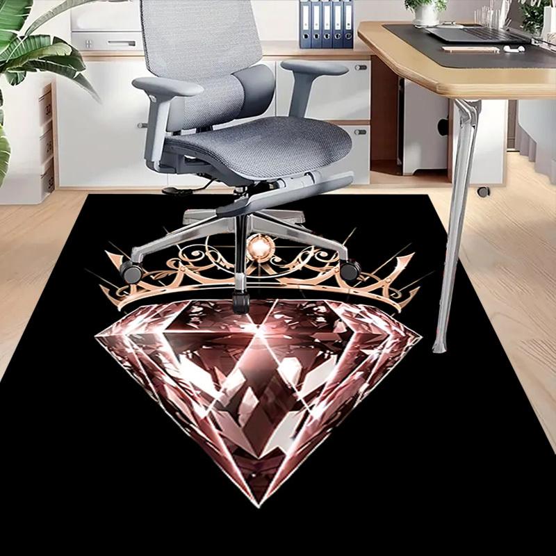 1 шт. Алмазная корона, Очень большой, нескользящий ковер для пола, Офис, семья, спальня, Ковер большого размера, Ковер для помещений, Яркие цвета
