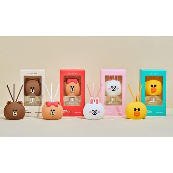 Диффузор для лица Cocodor Line Friends 50 мл 2шт, коричневый (Чистый хлопок)