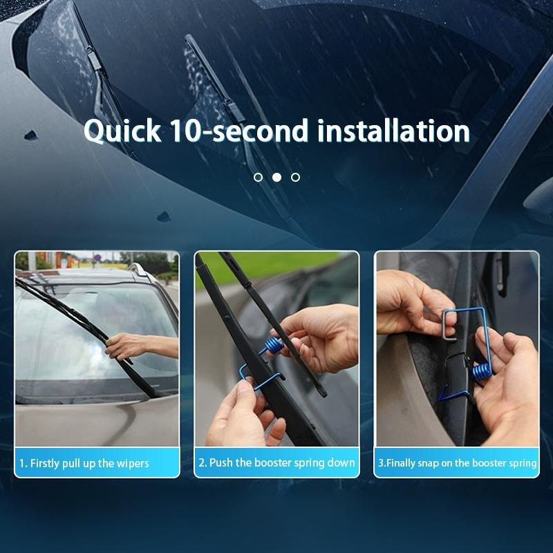 2 шт., пружинный усилитель автомобильных дворников, аксессуары для сильных рук, пружина против царапин, пружина стеклоочистителя, приглушенная пружина натяжения