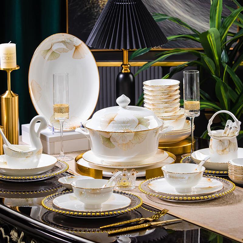 Jingdezhen Hand-Painted Bone China Dinnerware