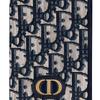 Dior 30 Montaigne Канва с принтом логотипа Держатель для паспорта Женские аксессуары Синий S2095UTZQ-M928