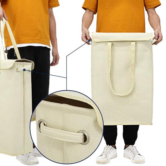 Корзина для грязной одежды, 45 л, компактная тонкая корзина для белья, большая вместительная корзина для хранения одежды для дома