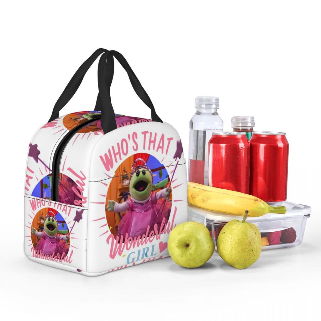 Nanalan Who's That Wonderful Girl Insulated Lunch Bag for Kids School Cooler Thermal Food Box Tote Lunch Boxes Container
