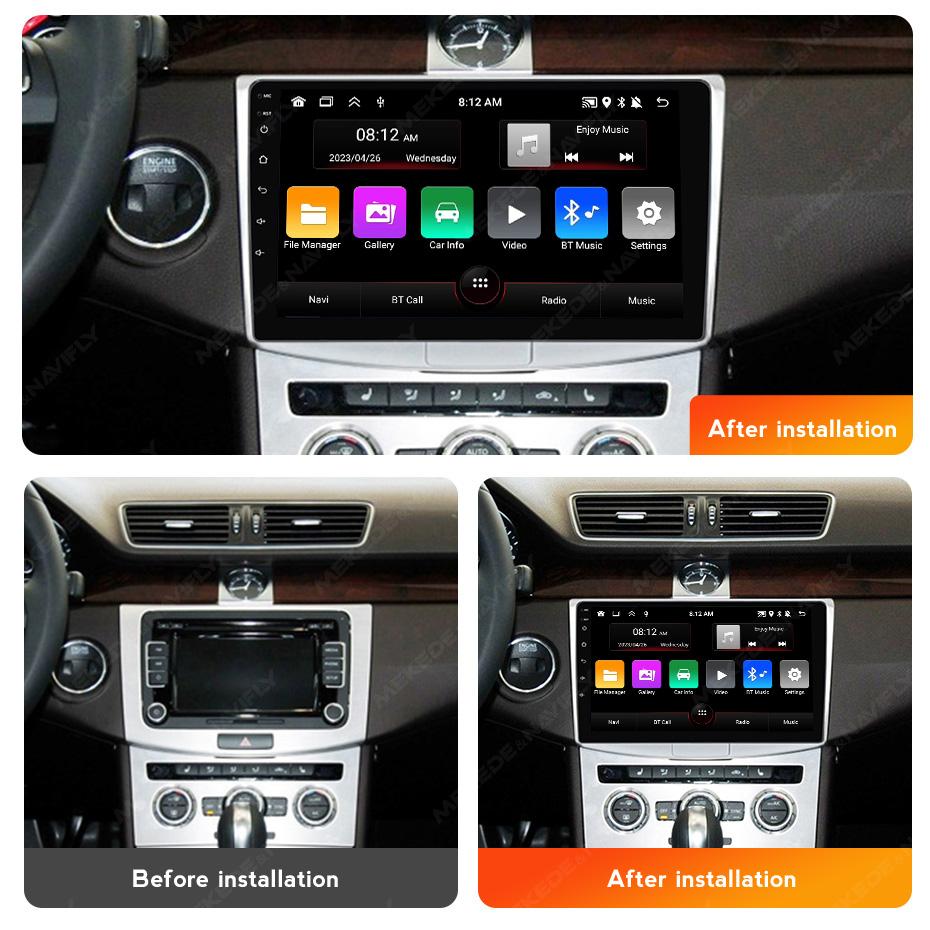 Новое автомобильное радио Android для Volkswagen VW Passat B6 B7 CC Magotan 2011-2015 Мультимедийный проигрыватель GPS-навигация Carplay Auto Stereo