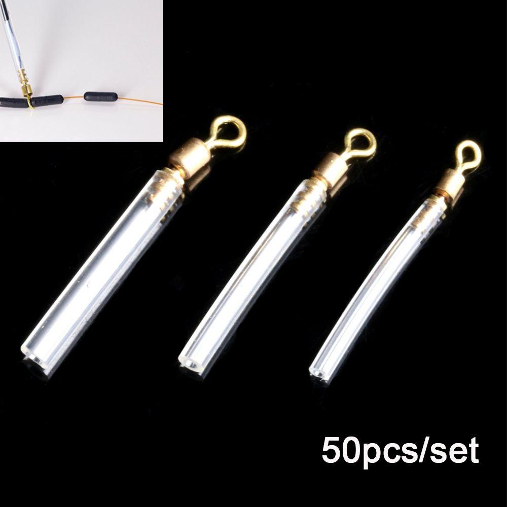 50 шт. Высококачественный силикон 3 размера Боббер Медная рыболовная снасть Поплавки для ловли в дрейф Блокировка вращения