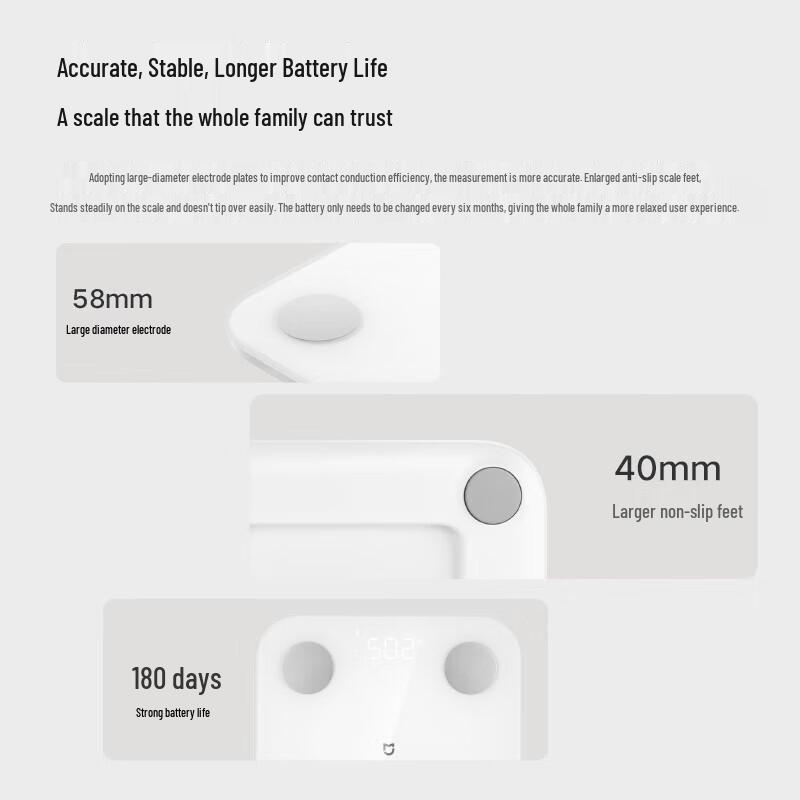 Xiaomi Smart Body Fat Scale S400 with Heart Rate Monitoring
