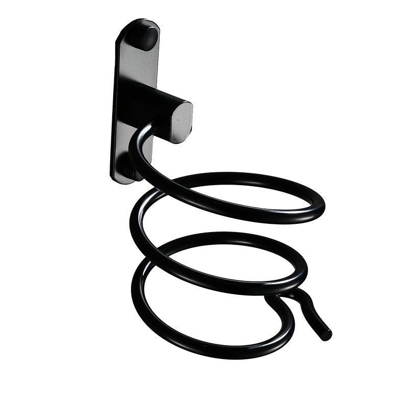 Держатель для фена для ванной комнаты Держатель для средств по уходу за волосами Настенный держатель для фена Коробка-органайзер Полка для аксессуаров для ванной комнаты