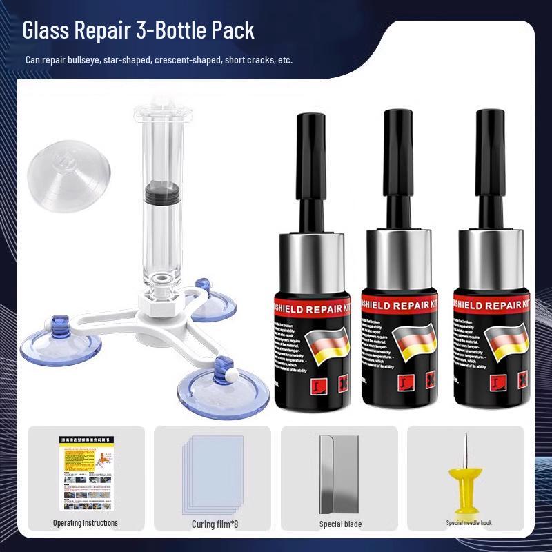 Жидкость для ремонта лобового стекла от трещин, сколов и царапин - Бесследный восстановитель повреждений