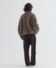 Ezio Wool Crop Zip Jacket_Beige