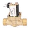 G1 2  Normally Open Brass Solenoid Electromagnetic Valve Water Inlet Switch (DC12V)
