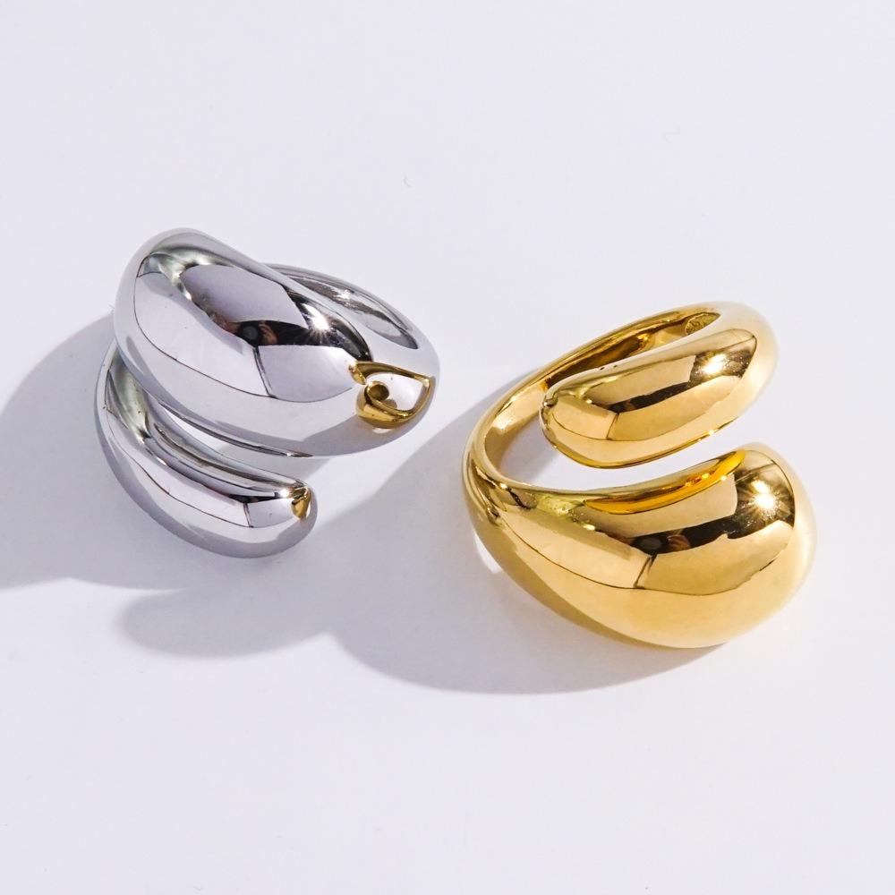 Минималистское кольцо из нержавеющей стали, модные украшения, новые украшения на палец для женщин