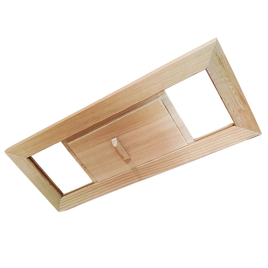 Сауна Вентиляционное отверстие Сушилка Декоративная вентилируемая решетка Окно Практичная гладкая деревянная жесткая структура Выход пара