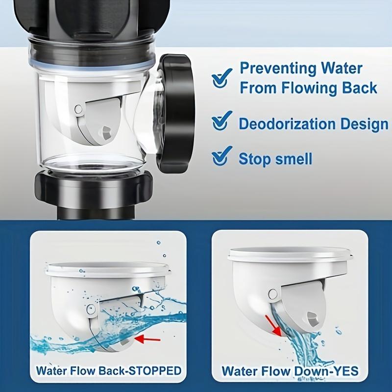 Комплект для слива раковины в ванной комнате, металлическая сливная труба P-Rap для раковины с эластичной и расширяемой конструкцией для сливных отверстий 1-1/4 дюйма и 1-1/2 дюйма, предотвращение запаха