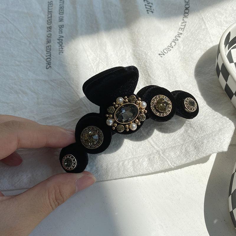 Барочные хрустальные заколки для волос, украшения для женщин, китайский бутик, головной убор, роскошные украшения для волос ручной работы с драгоценными камнями, заколки