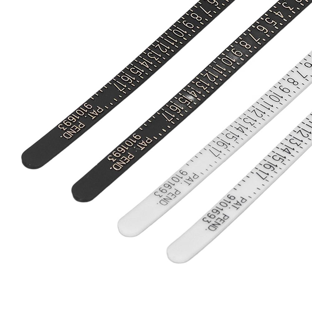 10pcs Reusable Design Finger Measuring Gauge Plastic Ring Measurement Tool For Men
