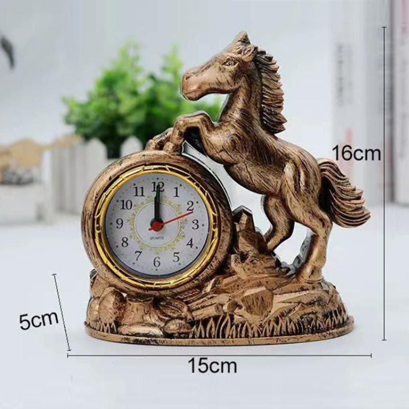 A Retro Cartoon Alarm Clock with Loud Alarms for Students, Children, and Office/Home Desk Ornaments. A Creative Gift.