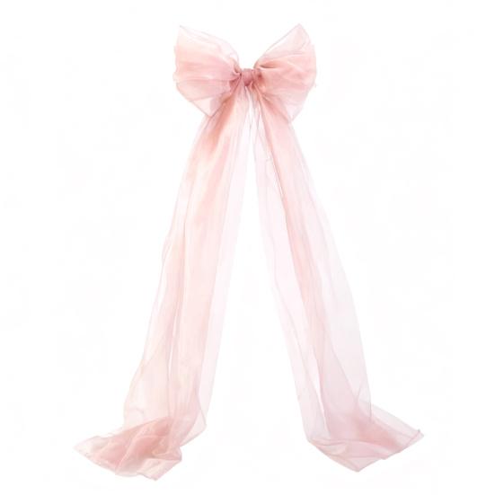 Бантик Подвеска Длинный Хвост Очень Большой Бант Украшение Гибкий Тюлевый Бант Свадьба Рождество Вечеринка Окно Машины Украшение Газона