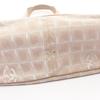 Used CHANEL New Travel Line MM Tote Bag leather Nylon canvas Beige Used Women