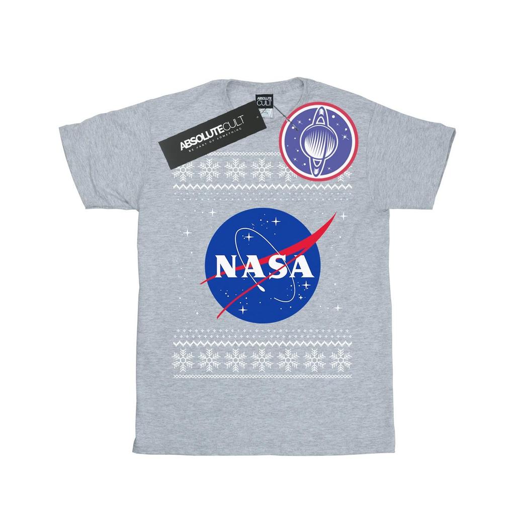NASA Womens/Ladies Classic Fair Isle Cotton Boyfriend T-Shirt