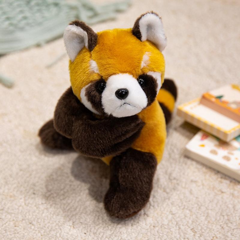 Cute simulation animal tiger koala snapping circle plush toy doll raccoon doll bracelet children's rag doll