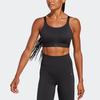 adidas Спортивный бюстгальтер с поддержкой для тренировок высокой интенсивности, однотонный, для кросс-тренинга, женское нижнее белье, черный HS7266