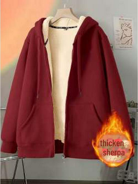 Мужской свитер-кардиган с капюшоном из овчины — теплый, универсальный, на молнии и плотный для осени и зимы.