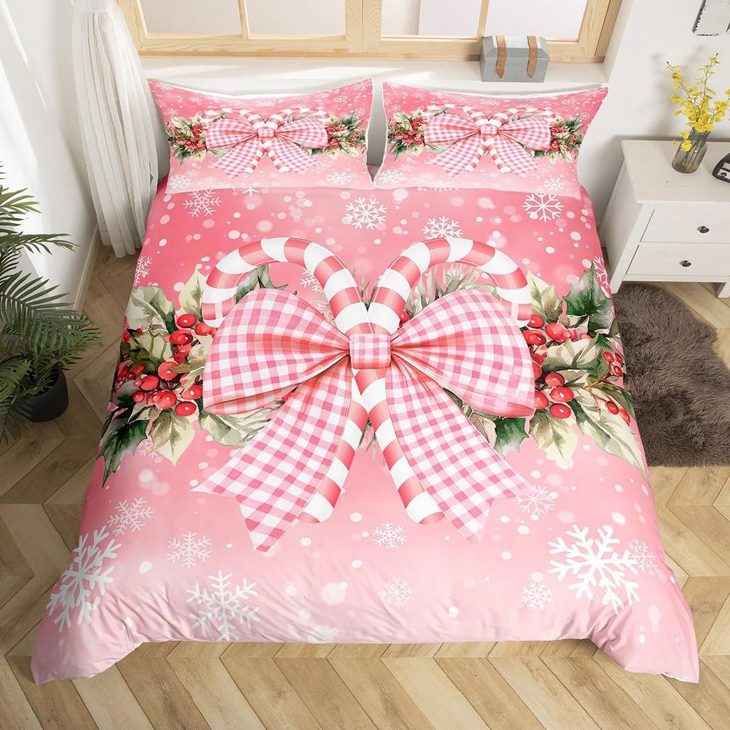 Christmas-themed Down Comforter Set Bedding Set 3-piece Duvet Cover Set