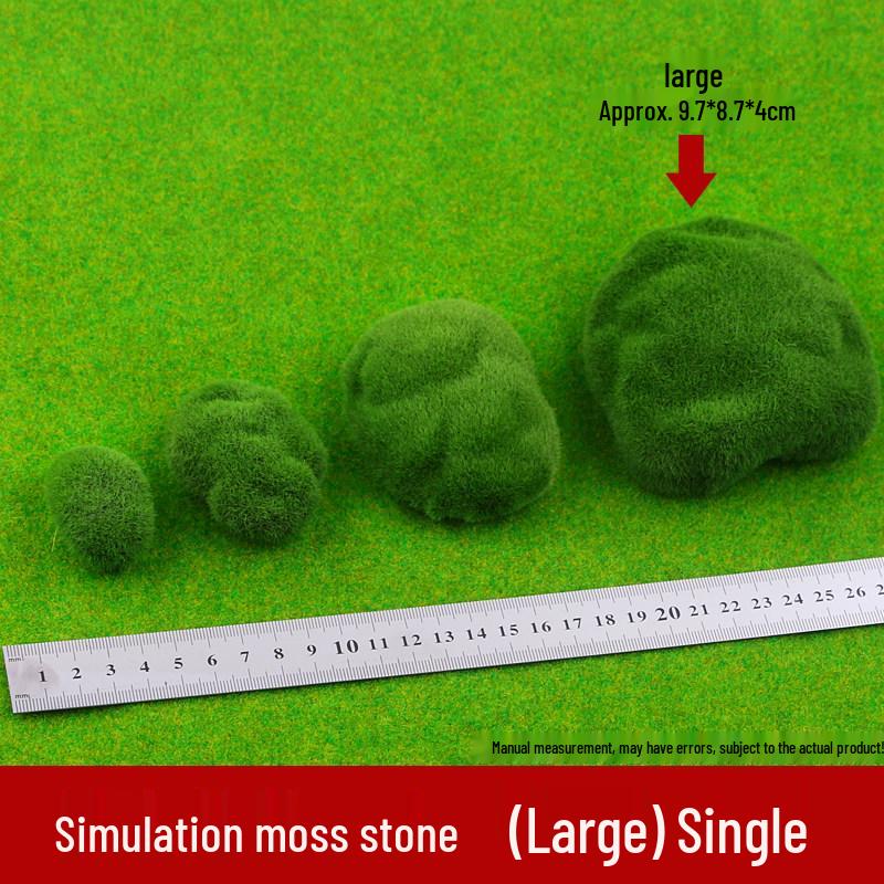 Artificial Moss Stone Sand Table Model for Micro Landscape and Succulent Display DIY Decoration