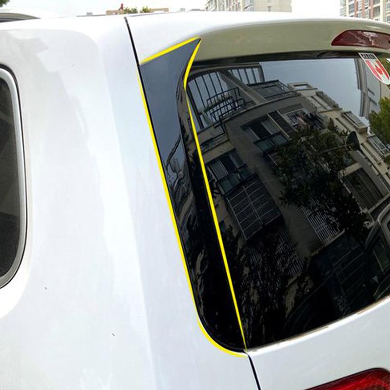 Для Volkswagen VW Sharan автомобильное заднее окно боковой спойлер диффузор сплиттеры крышка Canards сплиттер наклейки глянцевый черный