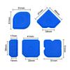 Blue 5-piece Silicone Sealant Profiler Putty Knife Caulking Scraper Sealant Spatulas