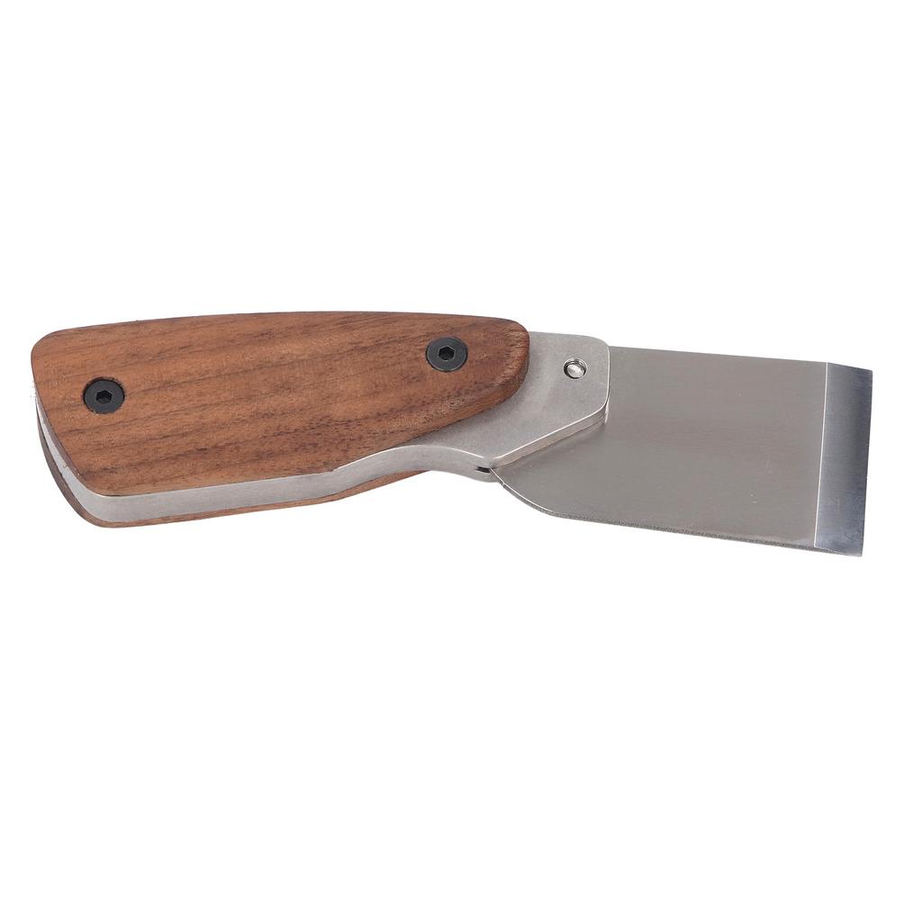 Инструмент для резки кожи Эргономичная ручка из орехового дерева 304 Нержавеющая сталь DC53 Сталь Кожа Craft