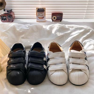 Кеды на платформе с ракушечным носком на липучках, немецкие тренировочные туфли женские, осень 2025, новинка, увеличивающие рост, универсальные спортивные и повседневные туфли с большим носком