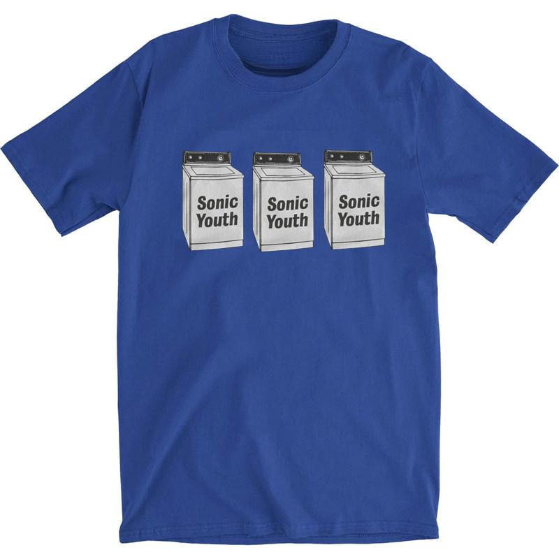 SONIC YOUTH Blue Tshirt Sonic Youth Washing Machine Album Casual TShirt Mens and Womens Luxury Brand Top 2026 New