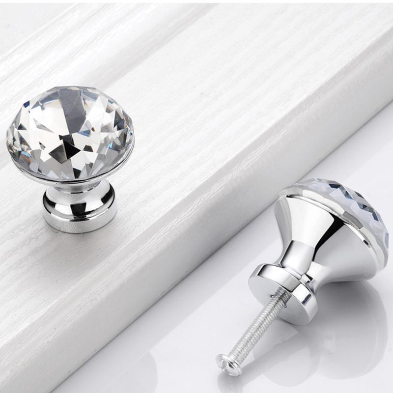 2 шт., яркая ручка из хрустального сплава, простая высококачественная ручка для двери шкафа, шкафа