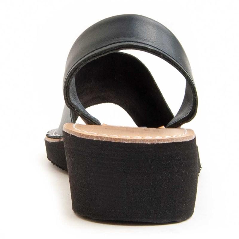 Sandalia De Piel Para Mujer.  Purapiel  Ibisc24  95719