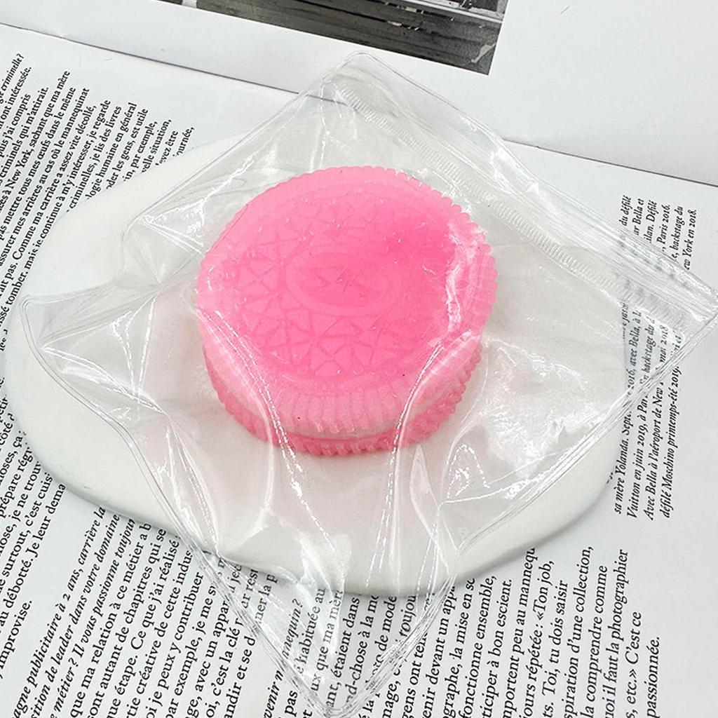 Розовое печенье Таба Сквиши Снятие стресса Печенье Снятие стресса Сэндвич Симуляция Ультрамягкая Декомпрессия Вентиляционная игрушка Сквиши, Игрушка, Игрушка, Игрушка,