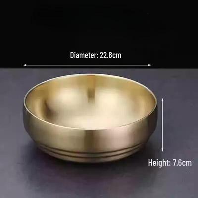 Двухслойная миска из нержавеющей стали для холодной лапши