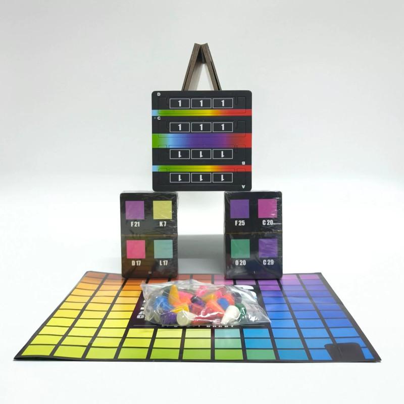 Hues And Cues A Guessing Game Of Colors Clues Puzzle Toy With Plastic Components For Family And Party Activities