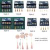 4pcs/set with Tassel Book Page Marker Hollow Brass Reading Marker Chinese Style Bookmarks  Literary
