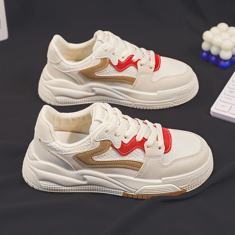 Белые туфли Женская обувь Универсальные плоские кроссовки Весна и осень Студенческая женская удобная спортивная повседневная обувь для девочек