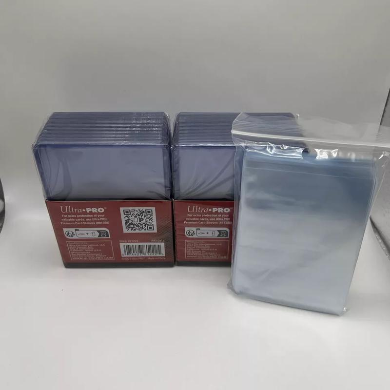 Карточки-карты Ultra Pro Regular Toploaders 35pt - 2 упаковки по 25 штук, всего 50 карточек Toploaders с 100 футлярами Penny, прозрачная бейсбольная карточка