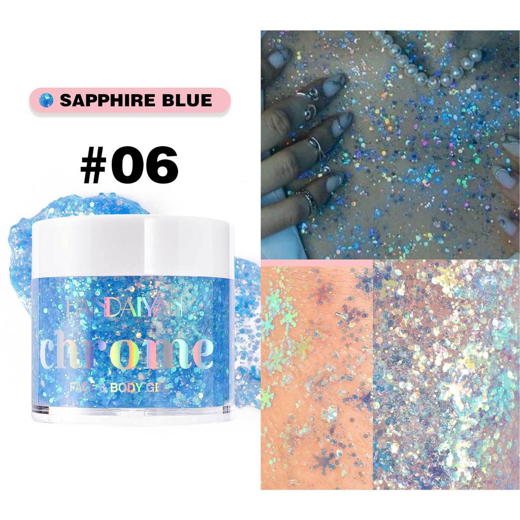 Блестящий гель для тела Mermaid Густой тонкий блестящий гель для волос на лице Тела для музыкального фестиваля концерта рождественской вечеринки Аксессуары